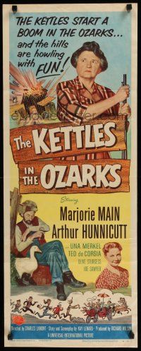 8s618 KETTLES IN THE OZARKS insert '56 Marjorie Main as Ma brews up a roaring riot in the hills!