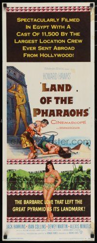 8s634 LAND OF THE PHARAOHS insert '55 sexy Egyptian Joan Collins wearing bikini, Howard Hawks!
