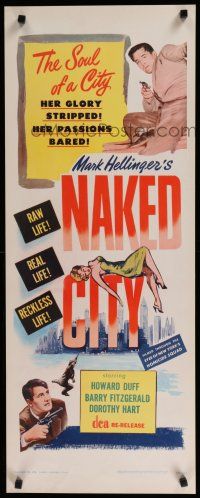 8s697 NAKED CITY insert R56 Jules Dassin & Mark Hellinger's New York film noir classic!