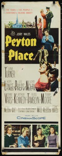 8s726 PEYTON PLACE insert '58 Lana Turner, from novel of small town life by Grace Metalious!