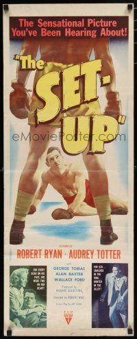 8s762 SET-UP insert '49 great image of boxer Robert Ryan fighting in the ring, Robert Wise!