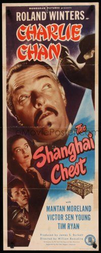 8s770 SHANGHAI CHEST insert '48 close-up of Roland Winters as Charlie Chan, Mantan Moreland!