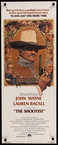 8s777 SHOOTIST insert '76 best Richard Amsel artwork of cowboy John Wayne & cast!