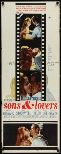 8s786 SONS & LOVERS insert '60 from D.H. Lawrence's novel, Dean Stockwell & sexy Mary Ure!