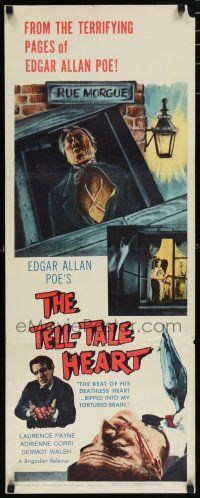 8s805 TELL-TALE HEART insert '61 from the terrifying pages of Edgar Allan Poe!
