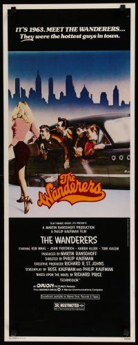 8s829 WANDERERS insert '79 Ken Wahl in Kaufman's 1960s New York City teen gang cult classic!