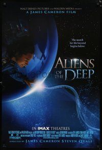 8t038 ALIENS OF THE DEEP DS 1sh '05 James Cameron directed, cool underwater image!