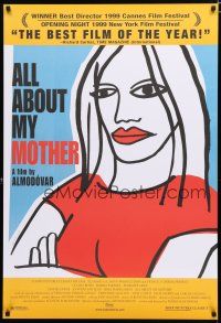 8t039 ALL ABOUT MY MOTHER DS 1sh '99 Pedro Almodovar's Todo Sobre Mi Madre, cool art by Marine!