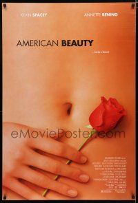 8t043 AMERICAN BEAUTY DS 1sh '99 Sam Mendes Academy Award winner, sexy close up image!