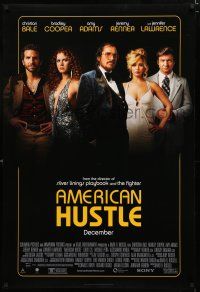 8t045 AMERICAN HUSTLE advance DS 1sh '13 Christian Bale, Cooper, Amy Adams, Jennifer Lawrence!