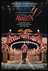 8t063 AVALON advance 1sh '90 directed by Barry Levinson, Armin Mueller-Stahl & Elizabeth Perkins!