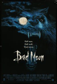 8t067 BAD MOON DS 1sh '96 Mariel Hemingway, Michael Pare, half man, half wolf & total terror!
