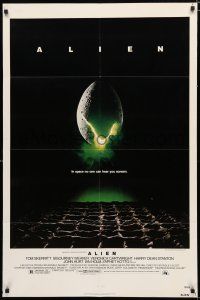 8x032 ALIEN 1sh '79 Ridley Scott outer space sci-fi monster classic, cool hatching egg image!