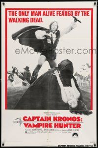 8x151 CAPTAIN KRONOS VAMPIRE HUNTER 1sh '74 the only man alive feared by the walking dead!