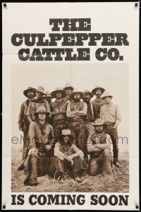 8x209 CULPEPPER CATTLE CO. teaser 1sh '72 Gary Grimes, cool old-time cast portrait!