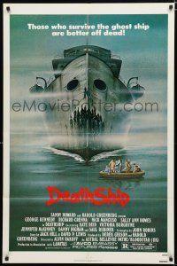 8x231 DEATH SHIP 1sh '80 those who survive are better off dead, cool haunted ocean liner art!