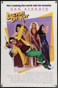 8x257 DOCTOR DETROIT 1sh '83 Dan Aykroyd makes the world safe for insanity, sexy Donna Dixon!
