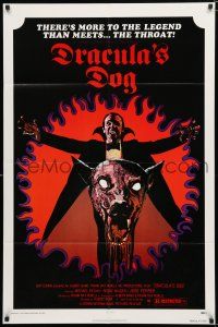 8x269 DRACULA'S DOG 1sh '78 Albert Band, wild artwork of the Count and his vampire canine!