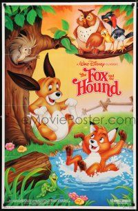 8x333 FOX & THE HOUND 1sh R88 two friends who didn't know they were supposed to be enemies!