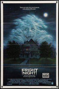 8x337 FRIGHT NIGHT int'l 1sh '85 if you love being scared it'll be the night of your life!