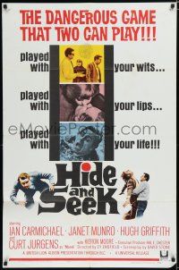 8x388 HIDE & SEEK 1sh '64 Ian Carmichael, Janet Munro, the dangerous game played with your life!