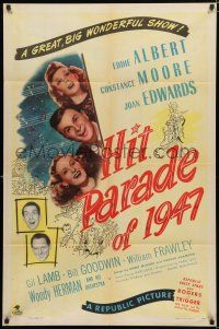 8x391 HIT PARADE OF 1947 1sh '47 Eddie Albert, Woody Herman, a great big wonderful show!