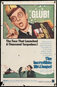 8x425 INCREDIBLE MR. LIMPET 1sh '64 wacky Don Knotts turns into a cartoon fish!