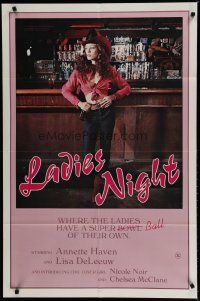 8x480 LADIES NIGHT 1sh '80 great urban cowboy-like image of sexy Annette Haven!
