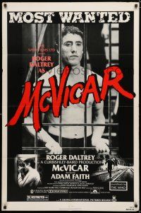 8x541 MCVICAR 1sh '81 Roger Daltrey had nothing to lose, crime biography!