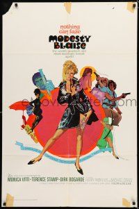 8x557 MODESTY BLAISE 1sh '66 Bob Peak art of sexiest female secret agent Monica Vitti!