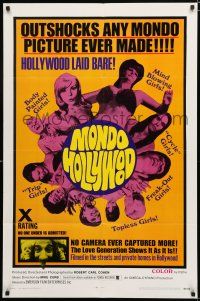 8x558 MONDO HOLLYWOOD 1sh '69 x-rated, no camera ever captured more, the love generation!