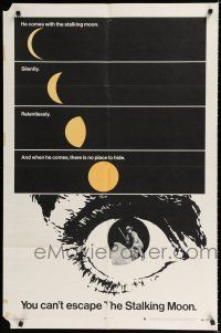 8x806 STALKING MOON style A 1sh '68 Gregory Peck, Eva Marie Saint, cool moon artwork!