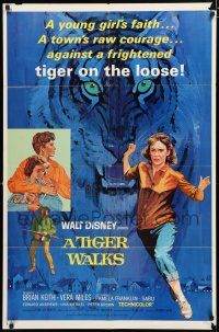 8x873 TIGER WALKS style B 1sh '64 Disney, artwork of giant tiger on the prowl!