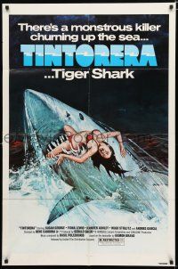 8x882 TINTORERA 1sh '77 best monstrous killer tiger shark horror artwork!
