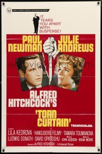 8x895 TORN CURTAIN 1sh '66 Paul Newman, Julie Andrews, Alfred Hitchcock