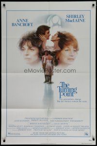 8x912 TURNING POINT 1sh '77 artwork of Shirley MacLaine & Anne Bancroft by John Alvin!