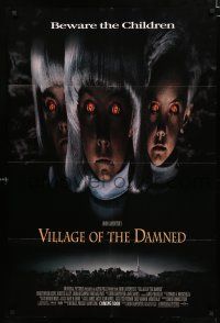 8x932 VILLAGE OF THE DAMNED advance 1sh '95 John Carpenter horror, cool image of creepy kids!