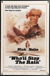 8x960 WHO'LL STOP THE RAIN 1sh '78 artwork of Nick Nolte & Tuesday Weld by Tom Jung!