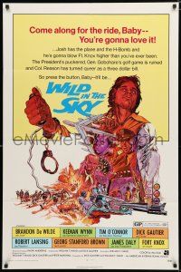 8x963 WILD IN THE SKY 1sh '72 AIP, Brandon De Wilde, Keenan Wynn, cool Dietz action artwork!