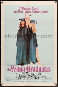 8x987 YOUNG GRADUATES 1sh '71 Patricia Wymer, teen rebels proudly displaying diplomas!