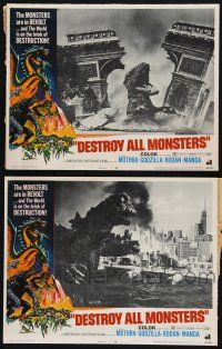 8y963 DESTROY ALL MONSTERS 2 LCs '69 Ishiro Honda's Kaiju Soshingeki, Godzilla in action!