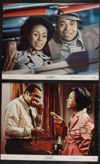 8y140 CLAUDINE 8 color 11x14 stills '74 sweet-talking James Earl Jones romances Diahann Carroll!