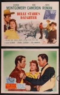 8y088 BELLE STARR'S DAUGHTER 8 LCs R55 female outlaw Ruth Roman, George Montgomery, Rod Cameron!