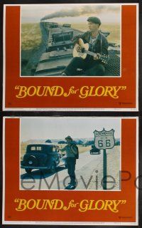 8y112 BOUND FOR GLORY 8 LCs '76 David Carradine as folk singer Woody Guthrie!