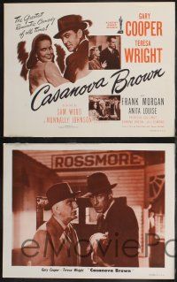8y126 CASANOVA BROWN 8 LCs R53 great lover Gary Cooper loves Teresa Wright, wonderful images!