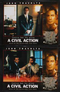 8y139 CIVIL ACTION 8 LCs '98 great images of John Travolta as attorney for leukemia victims!