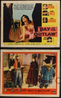 8y164 DAY OF THE OUTLAW 8 LCs '59 great images of cowboy Robert Ryan, Burl Ives, sexy Tina Louise!