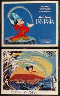 8y214 FANTASIA 8 LCs R82 great images of Mickey Mouse & others, Disney musical cartoon classic!