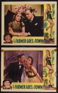 8y849 FARMER GOES TO TOWN 4 LCs '43 Australian comedy, Bert Bailey, Fred MacDonald!