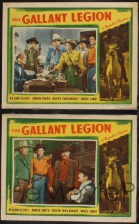 8y853 GALLANT LEGION 4 LCs '48 cowboy Wild Bill Elliott, Lorna Gray, Joseph Schildkraut